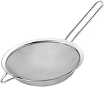 Probus Stainless Steel Classic Sieves 7.5cm - 19cm Tea & Fruit Fine Mesh Strainer For Cooking, Flour Baking Rust Free Cocktail Drinks Strainer, Juice Strainer for Pulps & Seeds