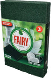 Addis Fairy Original Extra Strong Scourer Pads | Heavy Duty Cleaning Sponges for Kitchen, Dishes, Pots & Pans | Tough Grease & Stain Remover