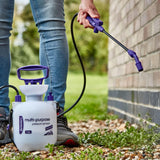Defenders Multi Purpose Home & Garden Pressure Sprayer with Carry Strap - 5L - 8L, Ideal for Cleaning and Home Plants