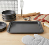 12 Inch Non-Stick Baking Sheet Set – Oven Baking Tray for Cookies, Biscuits & Roasting, Durable Carbon Steel Non Stick Oven Tray