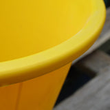 Yellow Plastic Builders Bucket 3 Gallon 14 Litre Water Mixing Storage Strong with Handle Made in U.K