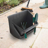 Addis Garden Gardening Scoop Giant Outdoor Bucket With Tool Holder Black