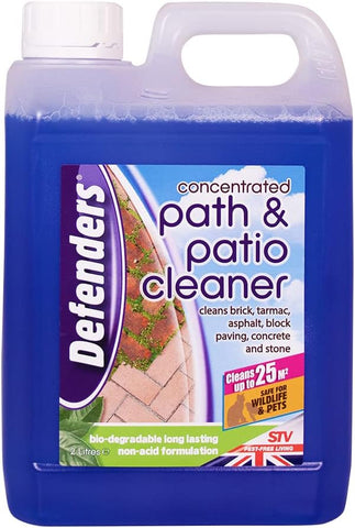 Defenders Concentrated Path & Patio Cleaner  2- 6 Litre,  Clean Brick, Tarmac, Asphalt, Block Paving, Concrete and Stone