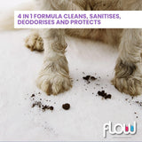 Flow Magic Carpet Cleaner Shampoo Solution Deep Cleaning Stain Remover 4 In 1 Formula Fresh Linen Fragrance Gets Rid Of Stains and Odours 5L