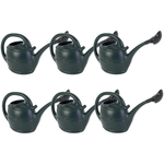 Ward 5L Watering Can Smooth Flow Ergonomic Handle with Rose Head Dark Green Water for Gardening