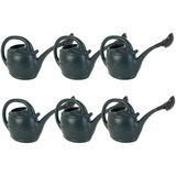 Ward 5L Watering Can Smooth Flow Ergonomic Handle with Rose Head Dark Green Water for Gardening