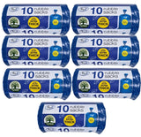 Tidyz Extra Thick Blue Rubble Sacks Builders Rubbish Waste Heavy Duty Strong Bags High Strength - Roll 10
