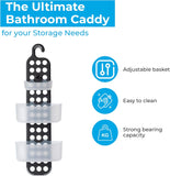 BLUE CANYON ADJUSTABLE PLASTIC SLATE HANGING SHOWER SHAMPOO LOOFAH CADDY