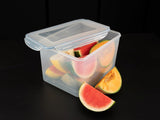Addis Clip Tight Super Large Food Storage Container 9 Litre Tall Rectangle Airtight Silicone Seal Containers Bpa Free Easy Locking Lid Clips, Clear Transparent