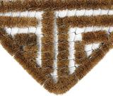 JVL Boston Natural Coir Steel Scraper Entrance Door Mat 39 x 59cm