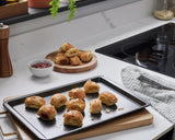 KasaBona Premium Bakeware Non Stick Baking Roasting Cooking Oven Trays - Suitable for All Types of Conventional Ovens 3 Piece Set (Small,Medium,Large)
