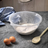 Addis Plastic Mixing Bowl Food Preparation Kitchen Salad Bowl Clear 3 Litre