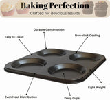 4-Cup Yorkshire Pudding Tray - Non-Stick Coating Carbon Steel Baking Pan –  Oven Tray Ideal for Yorkshire Puddings, Muffins, Cupcakes & Mini Cakes