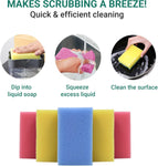 Superbright Sponge Scourers, Dual-Sided Scourers Sponge, Scratch-Free Cleaning Tools, Versatile Washing Up Sponge, Durable Minky Scrubber, Portable & Easy Handle Kitchen Cleaner
