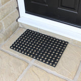 JVL Rubber Ring Heavy Duty Outdoor Entrance Door Mat 40 x 60 cm