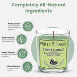 Price's Scented Chef's Room Candle In Glass Jar Eliminates Odours Room Scenter