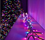 Premier 2000 LED Multi Action Christmas Treebrights with Timer – Indoor & Outdoor String Lights – Available in White, Multi, Red, Vintage Gold, Red/White/Blue & Warm White on Green Cable