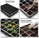 40 Cel Seed Tray Inserts for Seed Starting – Durable Plant Propagation Cells | Ideal for Indoor & Greenhouse Growing | Available in Packs of 5, 10 & 15