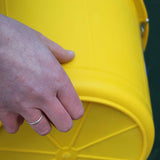 Yellow Plastic Builders Bucket 3 Gallon 14 Litre Water Mixing Storage Strong with Handle Made in U.K