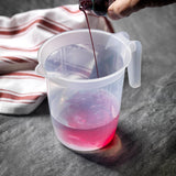 Addis Measuring & Mixing Kitchen Jug With Handle 1000ml Clear Plastic 1Litre