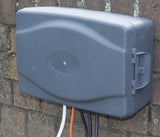 Masterplug 8m Weatherproof Box with 4-Gang 10A Extension Lead - Grey/ Black