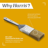 Harris Seriously Good Woodwork Stain & Varnish Paint Brushes, 3 Brush Pack, 1", 1.5", 2", Grey