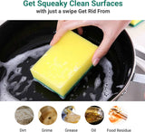 Superbright Sponge Scourers, Dual-Sided Scourers Sponge, Scratch-Free Cleaning Tools, Versatile Washing Up Sponge, Durable Minky Scrubber, Portable & Easy Handle Kitchen Cleaner
