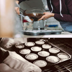 Pendeford 12 Cup Muffin Pan Nonstick Muffin Tray, Dishwasher Carbon Steel Cupcake Tin with Silicone Brush, Baking Mould for Cupcakes, Bakeware