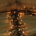 Premier 960 LED Multi Action Supabrights Cluster Lights With Timer - Vintage Gold/Green Cable