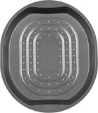 Non Stick Pizza Tray Rounded Crisper Tray Pan Baking Roasting Cooking Oven Tray