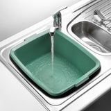 Addis Washing Up Bowl Utility Butler for Belfast Sinks, Sage Green – Large Plastic Kitchen Sink Bowl, Durable Dishwashing Basin