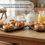 4-Cup Yorkshire Pudding Tray - Non-Stick Coating Carbon Steel Baking Pan –  Oven Tray Ideal for Yorkshire Puddings, Muffins, Cupcakes & Mini Cakes
