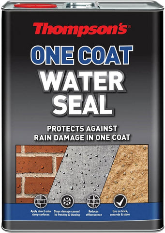 Ronseal 5L Thompson's Water Seal ONE COAT Waterproof Brick Stone Rain Protection