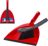 Vileda Dustpan And Stiff Brush Set Plastic Hand Dust Pan Household Cleaning