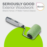 Harris Seriously Good Exterior Decking Woodwork Shed and Fence Roller Frame and Sleeve, 4"
