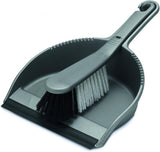 Addis Dustpan And Brush Set Plastic Hand Dust Pan Household Cleaning Metallic