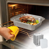 Caroline Foil Trays With Lids Mini, Pack 12 - Reusable Aluminium Dishes for Cooking and Roasting