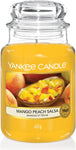 Yankee Candle Scented Fragrance Candles Tumbler | Mango Peach Salsa| Spun Sugar Flurries Home Large Glass Jar 623g Burn Time: up to 150 Hours