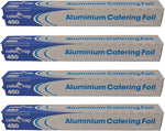 Caterwrap Catering Aluminium Foil Roll 450x75 - Tin Foil for Cooking, Baking, Grilling, BBQ, Roasting | Food Wrapping, Storage | Keep Food Fresh & Hot
