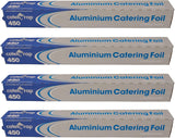 Caterwrap Catering Aluminium Foil Roll 450x75 - Tin Foil for Cooking, Baking, Grilling, BBQ, Roasting | Food Wrapping, Storage | Keep Food Fresh & Hot