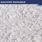 Croydex Cream / White Cotton Bathroom Mat Bathroom Water Absorbent Non-Slip Mat Door Mat Foot Mat