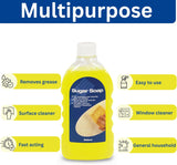 Sugar Soap Set – Wall Cleaner & Painting Preparation Solution Multi-Surface Cleaner & Degreaser Removes Grease Grime | 2 x 500ml Concentrate with Cloth, Sponge & Gloves