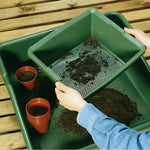 Garden Sieve Plastic Fine Mesh Sieve Green Mesh Stone Debris Sifter Riddle Riddler Soil