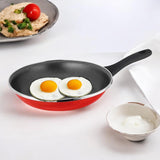 Non-Stick Coating Frying Pan Omelette Pan All Stoves Compatible Aluminum Kitchen Cookware 28cm Red Scratch Resistant