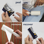 Korbond Mini & Full Size Lint Roller Bundle - Pet Hair Remover Rollers - 30 Sheet Mini & 49 Sheet Full Size