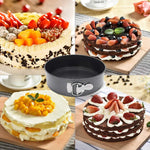 Chef Aid Non Stick Pans Various Types - Cake Pan,Sandwich Pan, Springform Cake Pan,Oval Pie Dish & 1lb and 2lb Loaf Pan For Bread, Loaves, Cakes and Bakes