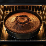 Non Stick Round Cake Tin 10 Inch – Carbon Steel Round Baking Pan for Layer Cakes,Birthday,Weddings, Sponge, Cheesecake & Dessert Baking, Durable Non-Stick Oven Cake Tray