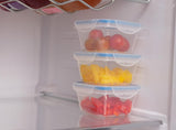 Addis Clip Tight Food Storage Containers 300ml Pack of 3 | Airtight BPA-Free Plastic Boxes with Secure Locking Lid Clips | Clear Kitchen Storage