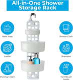 Adjustable Plastic Hanging Shower Caddy - Slate