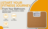 Z Series Bathroom Scales| Luggage Weight Mechanical Scales Cork,White, Silver